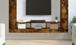 Vlad Floating TV Unit for TVs up to 65" - Smoked Oak