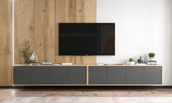 Teagan Floating TV Unit for TVs up to 88" - Grey