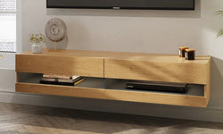 Callum Floating TV Unit for TVs up to 65" - Oak