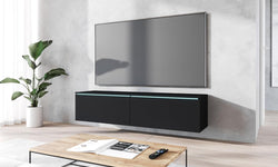 Beeching Floating TV Unit for TVs up to 65" - Black