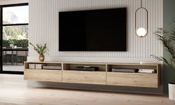 Cade Floating TV Unit for TVs up to 88" - Oak