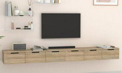 Willkie Floating TV Unit for TVs up to 88" - Sonoma Oak