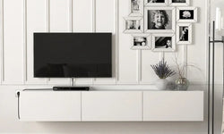 Tobias Floating TV Unit for TVs up to 75" - White