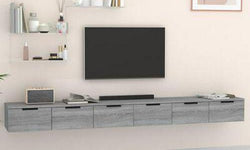 Willkie Floating TV Unit for TVs up to 88" - Grey Sonoma