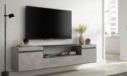 Suzon Floating TV Unit for TVs up to 88" - Concrete