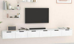 Willkie Floating TV Unit for TVs up to 88" - White