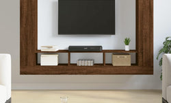 Vlad Floating TV Unit for TVs up to 65" - Brown Oak