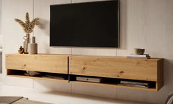 Ivana Floating TV Unit for TVs up to 75" - Oak