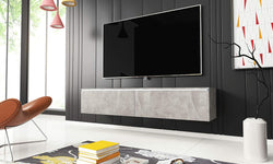 Beeching Floating TV Unit for TVs up to 65" - Concrete