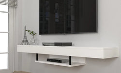 Tate Floating TV Unit for TVs up to 65" - White