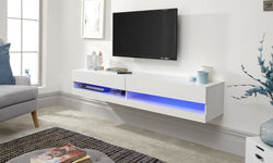 Kane Floating TV Unit for TVs up to 65" - White