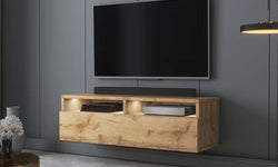 Gradas Floating TV Unit for TVs up to 46" - Wotan Oak