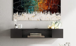 Reina Floating TV Unit - Black 